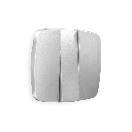Лицевая панель OMEGA (Серебро глянец) для 3-кл выключателей QUANT OP4050, фото3