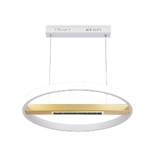 Светильник Ambrella light FL51488 WH/GD белый/золото 62W 3000K-6400K D600*1000 (ПДУ ИК)