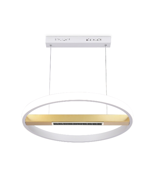 Светильник Ambrella light FL51488 WH/GD белый/золото 62W 3000K-6400K D600*1000 (ПДУ ИК)