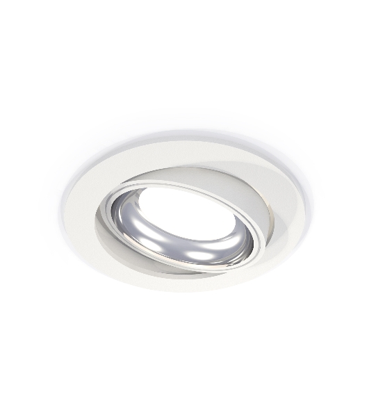 Комплект встраиваемого поворотного светильника Ambrella light XC7651002 SWH/PSL белый песок/серебро полированное MR16 GU5.3 (C7651, N7022)