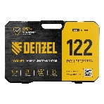 Набор инструментов Denzel 1/2', 1/4', CrV, S2, пластиковый кейс, 122 предмета, фото56