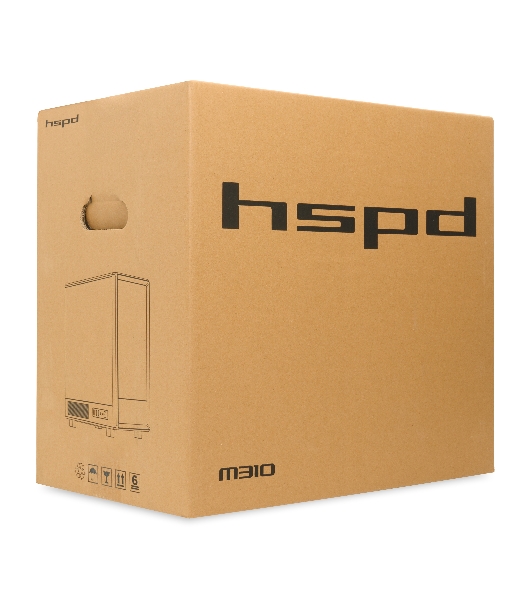 Компьютерный корпус HSPD M310, Mesh Mini-tower, черный, TG, 0.4 SPCC, 3x120мм ARGb mATX, mITX 180/280/160мм 1x2.5', 1x3.5', 4xPCI 2xUSB-A 3.0 452x277x418мм