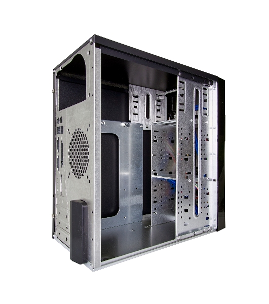 Компьютерный корпус Minitower ExeGate MA-371X Black, mATX (UN600, 120мм) 2хUSB+2хUSB 3.0, Audio