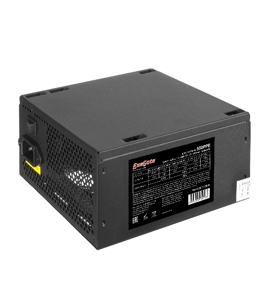 Блок питания ExeGate 550PPE (EX282072RUS-PC), 550Вт, 120мм, черный