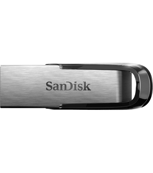 Флешка USB Sandisk 64Gb Cruzer Ultra Flair SDCZ73-064G-G46 USB 3.0 серебристый/черный