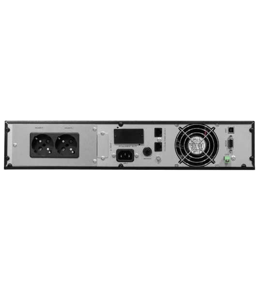 Источник бесперебойного питания SKAT-UPS 1000 RACK + 2x9Ah UPS 900 W, On-Line, sine, built-in rechargeable batteries 2 pcs x 9Ah