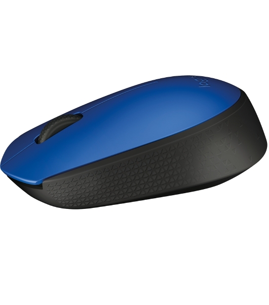 Мышь беспроводная Logitech M171 синий, 1000 dpi, радиоканал, USB, кнопки - 3