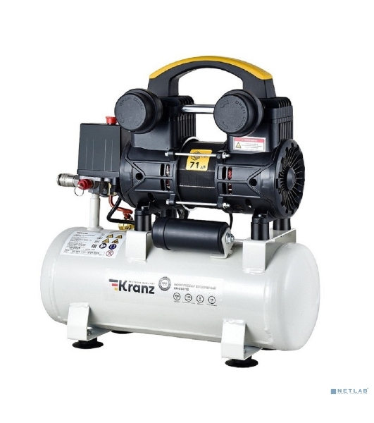 Компрессор воздушный Kranz KR-850/10, 850Вт, 140 л/мин, 10л