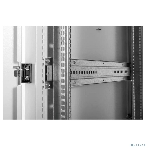 Шкаф серверный напольный 48U (600 1000) дверь перфорированная, задние двойные перфорированные, фото8