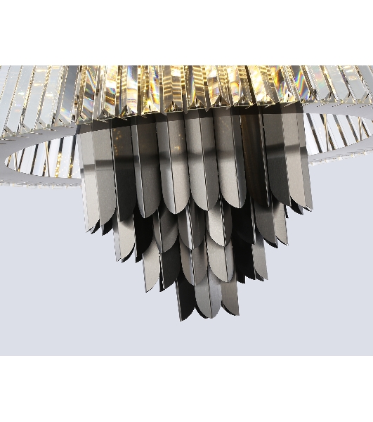 Люстра Ambrella light LH41026/18 BK/CL черный/прозрачный E14*18 max 40W D700*750