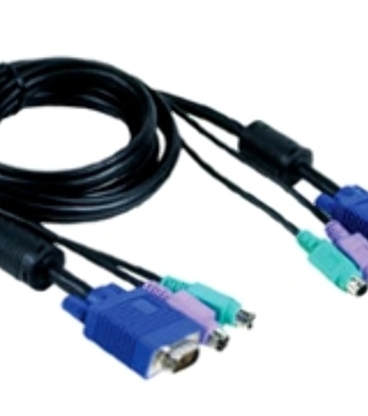 Набор кабелей D-LINK DKVM-CB3 для DKVM - 2хPS/2,1xVGA, 3м