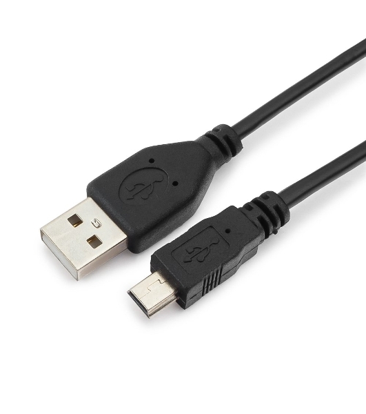 Кабель USB 2.0 Гарнизон GCC-USB2-AM5P-1M, AM/miniBM 5P, 1м, пакет
