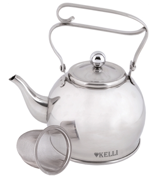 Чайник для плиты KELLI KL-4326 заварочный, металлический
