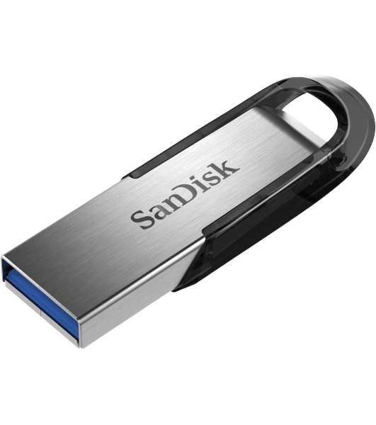 Флешка USB Sandisk 64Gb Cruzer Ultra Flair SDCZ73-064G-G46 USB 3.0 серебристый/черный