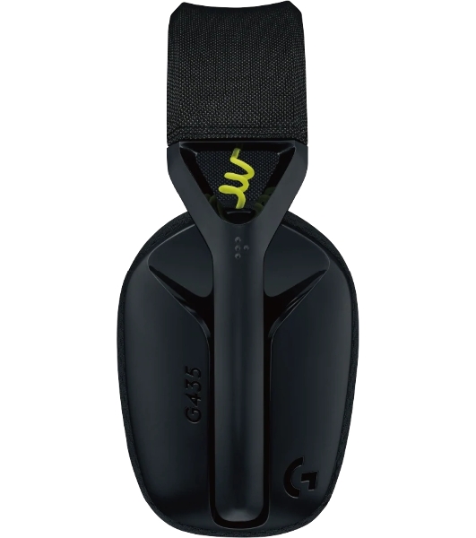 Гарнитура Logitech G435 чёрный/жёлтый, беспроводная, Bluetooth/USB, до 18 ч