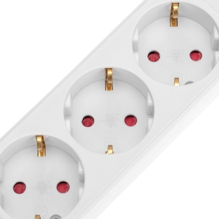 Удлинитель Rexant STANDARD 3 гнезда, 5 м, 3х1,0 мм², с/з, с выключателем, 2 USB, белый