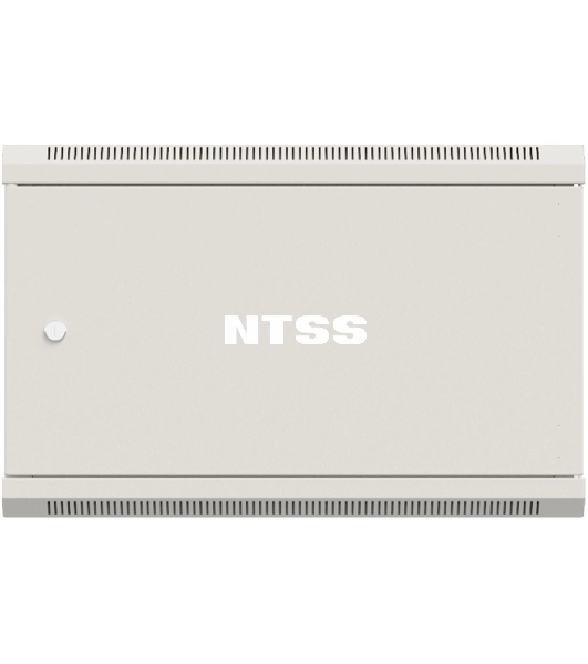 Шкаф коммутационный NTSS Премиум (NTSS-W6U6045FD) настенный 6U 570x450 мм пер. дв. металл 60 кг серый 350 мм 18 кг 220 град. 370 мм IP20 сталь