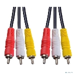 Кабель PERFEO 3xRCA вилка - 3xRCA вилка, длина 3 м, фото 1
