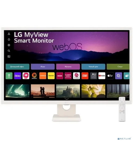 Монитор 31.5' LG 32SR50F-W IPS 1920x1080, 60 Гц, 5 мс, 16:9, 250 кд/м2, 2xHDMI, 2хUSB, белый
