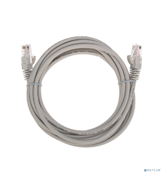 Патч-корд U/UTP Rexant cat.5e, RJ45-RJ45, 26AWG, ZH нг(А)-HF, серый, 3 м