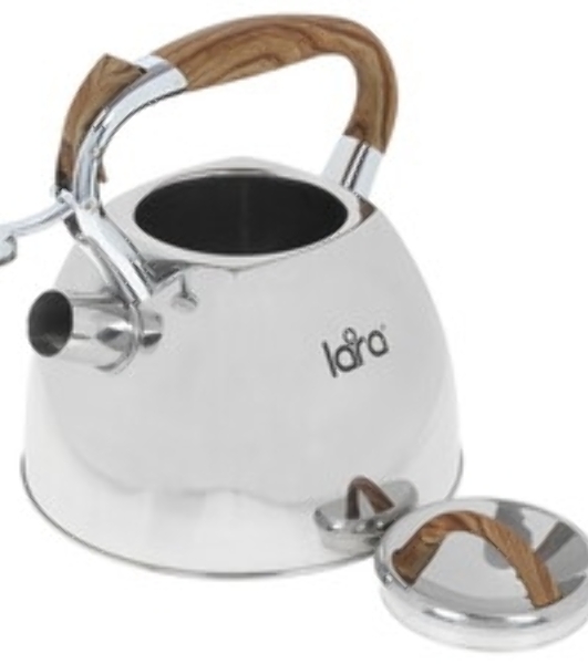 Чайник Lara LR00-66 (зеркальный) 3,0 л, свисток, индукционное капсулированное дно, ручка 'soft-touch'