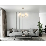 Люстра Ambrella light LH72371/5 DBS/WH темная латунь/белый E14/5 max 40W D680*720, фото3