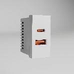 Модульная розетка USB тип A+C 45*22,5 (белый) W1272701, фото5
