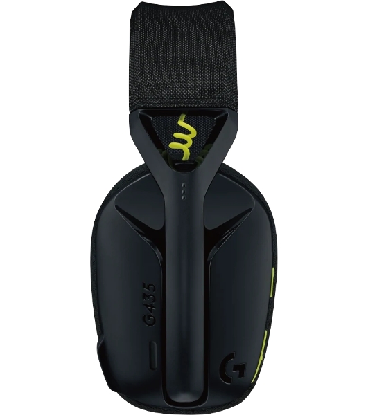 Гарнитура Logitech G435 чёрный/жёлтый, беспроводная, Bluetooth/USB, до 18 ч
