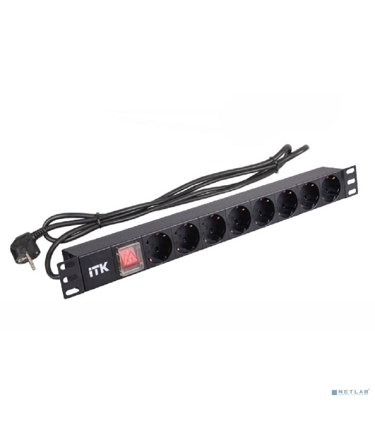 Блок распределения питания ITK PH12-8D1-P гор.размещ. 8xSchuko базовые 16A Schuko 2м