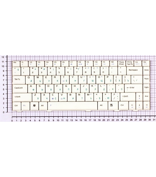 Клавиатура для ноутбука Asus F80 F80S F80CR F80Q F80L белый