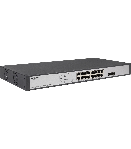 Коммутатор Unmanaged Switch 16x1000Base-T PoE, 2x1000Base-X SFP, PoE Budget 200W, Long-range PoE up to 250m, 19' w/brackets