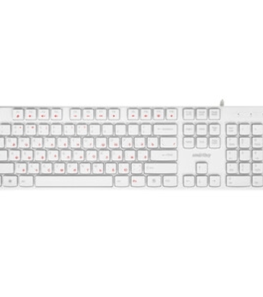 Клавиатура проводная мультимедийная Smartbuy ONE 238 USB белая (SBK-238U-W)/20