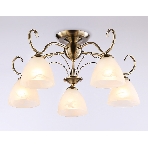 Светильник Ambrella light TR3046/5 SB/FR бронза/белый матовый E27/5 max 40W D595*285, фото4
