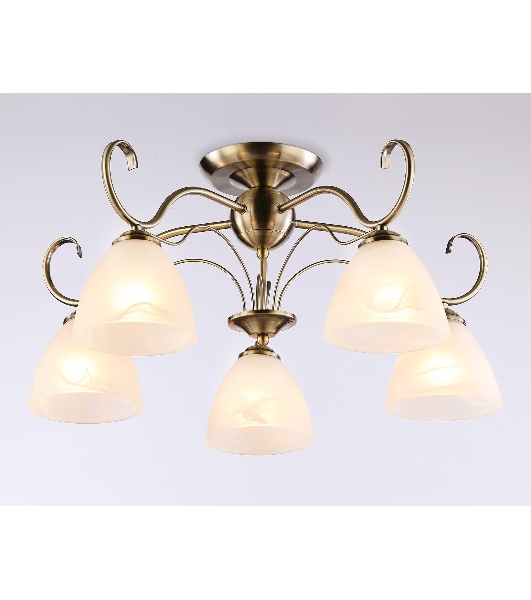 Светильник Ambrella light TR3046/5 SB/FR бронза/белый матовый E27/5 max 40W D595*285