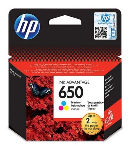 Картридж струйный HP 650 CZ102AE многоцветный для HP DJ IA 2515/2516 (200 стр.)