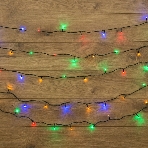 Гирлянда Neon-night 'Твинкл-Лайт' 20 м, темно-зеленый ПВХ, 160 LED, цвет мультиколор, фото 1