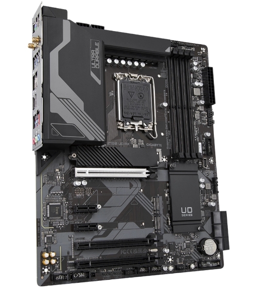 Материнская плата Gigabyte Z790 UD AX (V1.1/V1.2), LGA 1700, Intel Z790, 4xDDR5, 6xSATA, 3xM.2, 1xPCIe 5.0 x16, 1xPCIe 4.0 x4, 1xPCIe 3.0 x1, 1xHDMI, 1xDP, 1x 2.5Gb LAN, 4xUSB-A 2.0, 4xUSB-A 3.2 Gen 1, 1xUSB-A 3.2 Gen 2, 1xUSB-C 3.2 Gen 2x2, 7.1, ATX