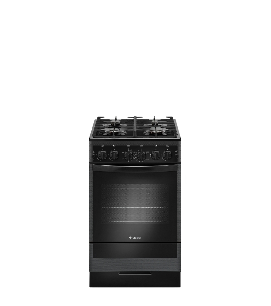 Плита газовая Gefest ПГ 5500-02 0115 черный, конфорок 4 шт, духовка 52 л, 50 см x 85 см x 58.5 см