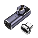 Переходник USB 4 Type-C мама-папа угловой с магнитным разъемом тип 2, фото2