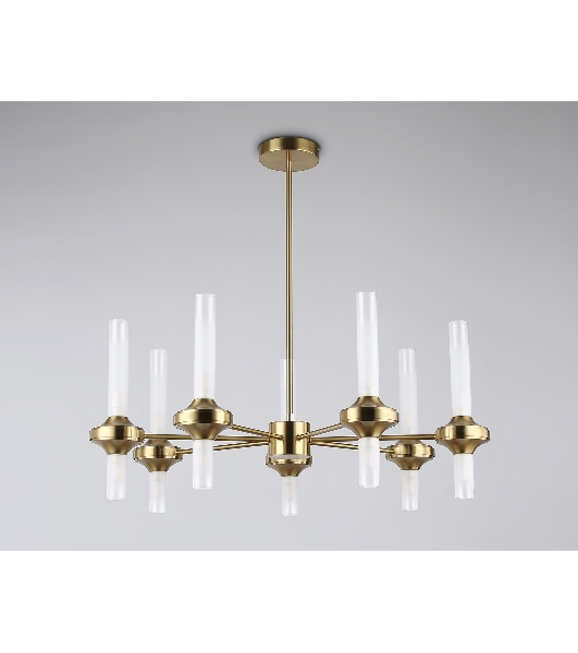 Люстра Ambrella light LH55360/14 BS/CL латунь/прозрачный G9/14 max 30W D750*690