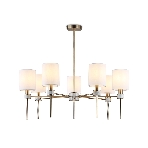 Люстра Ambrella light LH72373/7 DBS/WH темная латунь/белый E14/7 max 40W D840*720, фото8