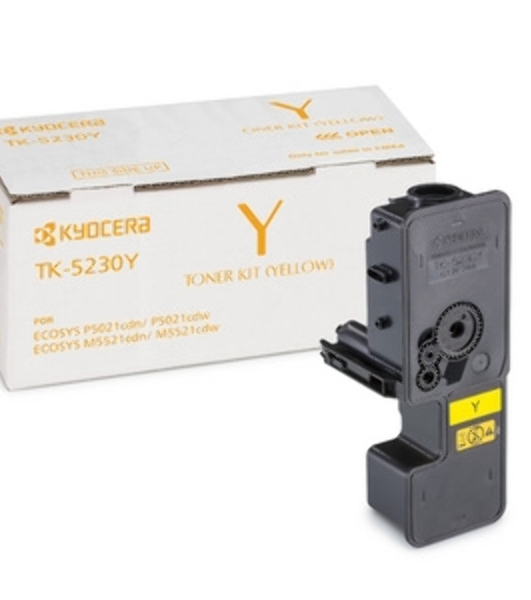 Картридж лазерный Kyocera TK-5230Y (1T02R9ANL0) желтый для P5021cdn/cdw, P5026cdn/cdw, M5521cdn/cdw, M5526cdn/cdw 2200 стр.