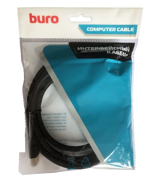 Кабель аудио-видео Buro HDMI (m)/HDMI (m) 10м. черный