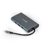 USB-концентратор ExeGate EX293985RUS DUB-31C/MAX (кабель-адаптер USB Type-C --> 3xUSB3.0 + Card Reader + PD 100W + HDMI 4K@30Hz + VGA + Audio + Lan RJ45 10/100/1000Mb, Plug&Play, серый), фото8