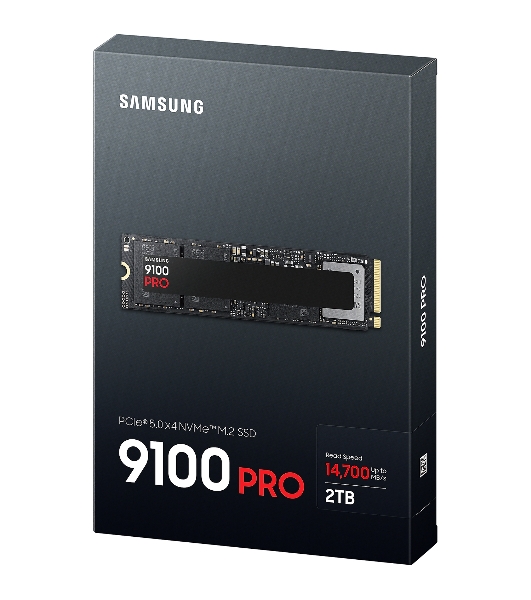 Накопитель SSD 2Tb Samsung 9100 PRO, M.2, PCI-E 5.0 x4, TLC 3D NAND R/W - 14800/13400 Mb/s