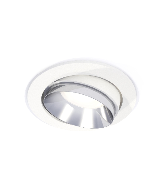 Комплект встраиваемого поворотного светильника Ambrella light XC7651022 SWH/PSL белый песок/серебро полированное MR16 GU5.3 (C7651, N7032)