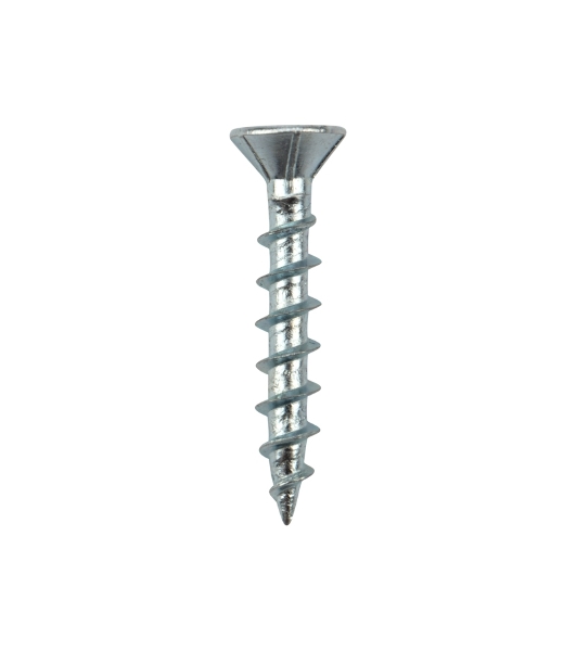 Саморез оконный Kranz острый, 4.1х25, белый цинк, короб (500 шт./уп.)