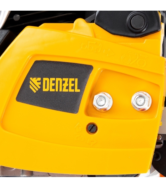 Пила цепная бензиновая Denzel DGS-5218, шина 45 см, 52см3, 3,5 л.с., шаг 0,325, паз 1,5 мм,