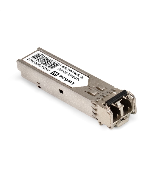 Трансивер SFP EXT-1G-MM850-LC2-550M (1000Base-SX для многомодового оптического кабеля, 1,25 Гбит/с, Tx:850/Rx:850 нм, до 550 м, разъем Duplex LC)