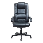 Кресло руководителя Бюрократ T-9906N/BLACK черный, кожа, фото2
